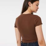 Graphic Printed Lettuce Edge T-Shirt